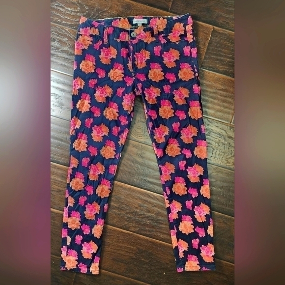 Banana Republic Floral Printed Twill Pants - Picture 1 of 5